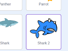 Shark game with Scratch