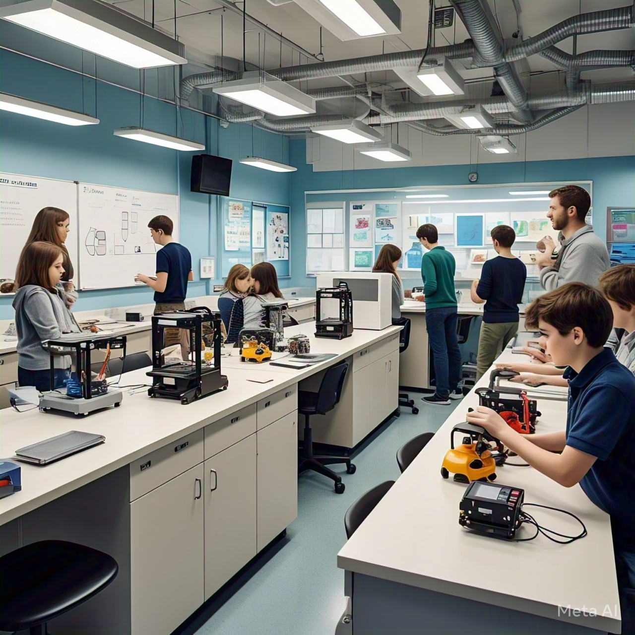 Explore innovative and hands-on learning in a state-of-the-art STEM Lab designed to inspire creativity and critical thinking.