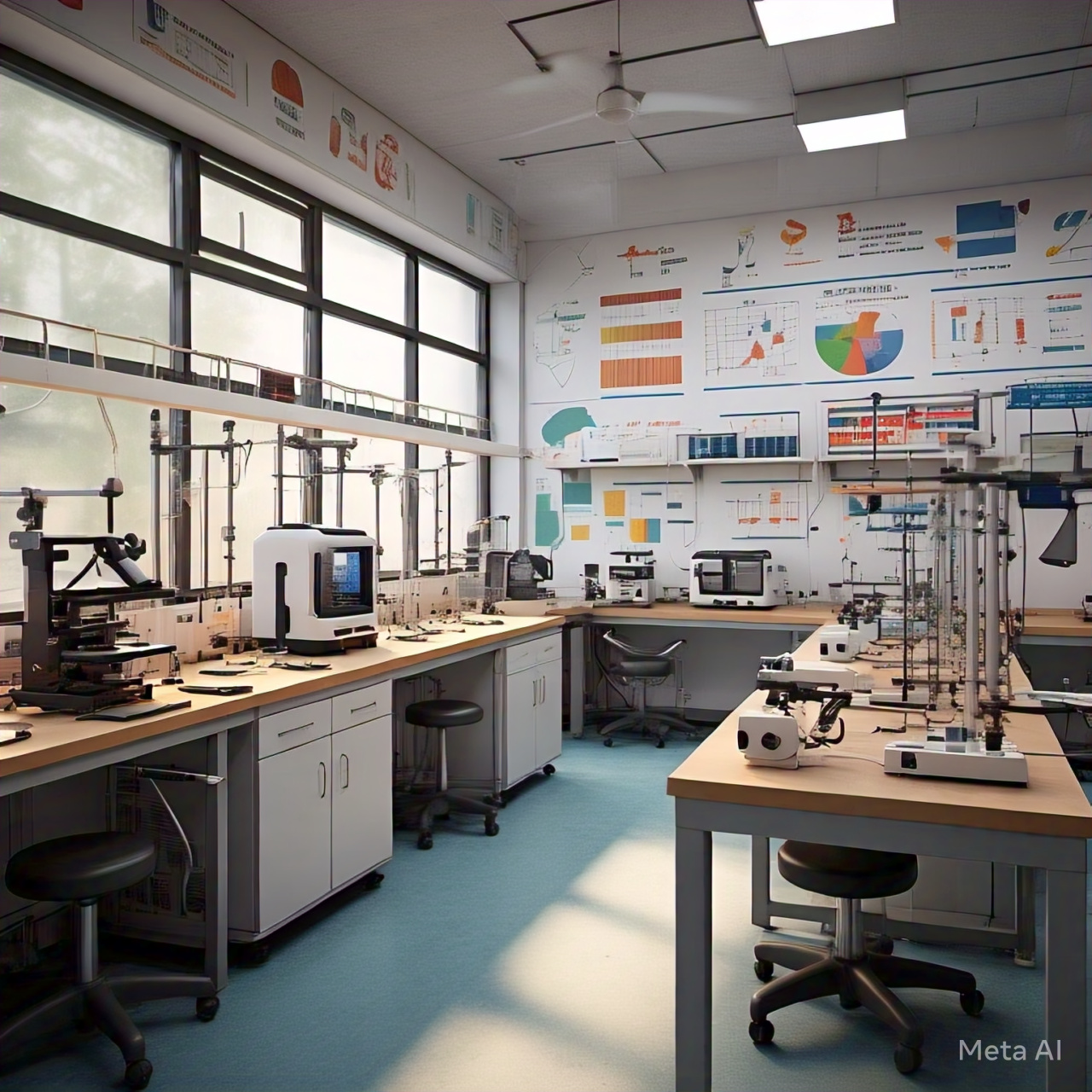 A well-equipped STEM lab in Aligarh with robotics kits, 3D printers, and hands-on learning tools for students.