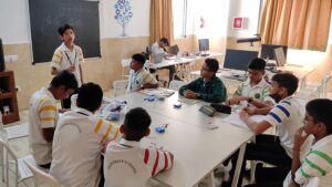 A high-tech STEM lab in Bengaluru designed for experiential learning in science, technology, engineering, and math.