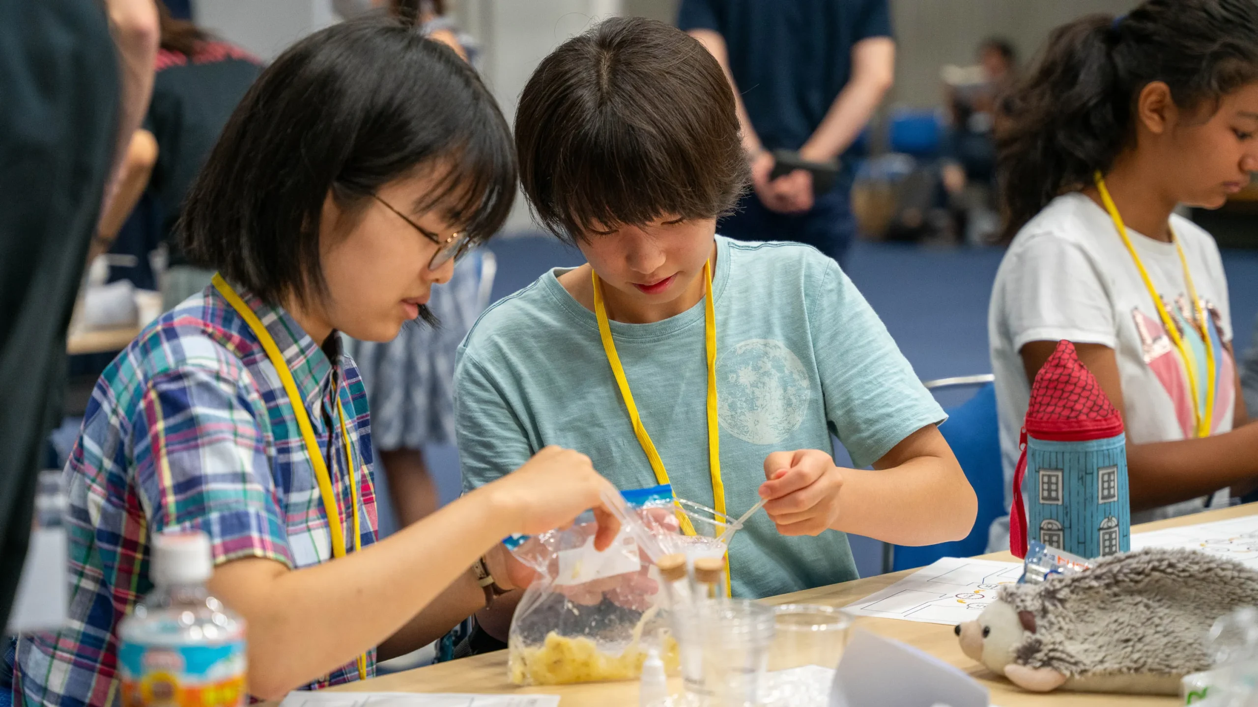 a group of people working on a project