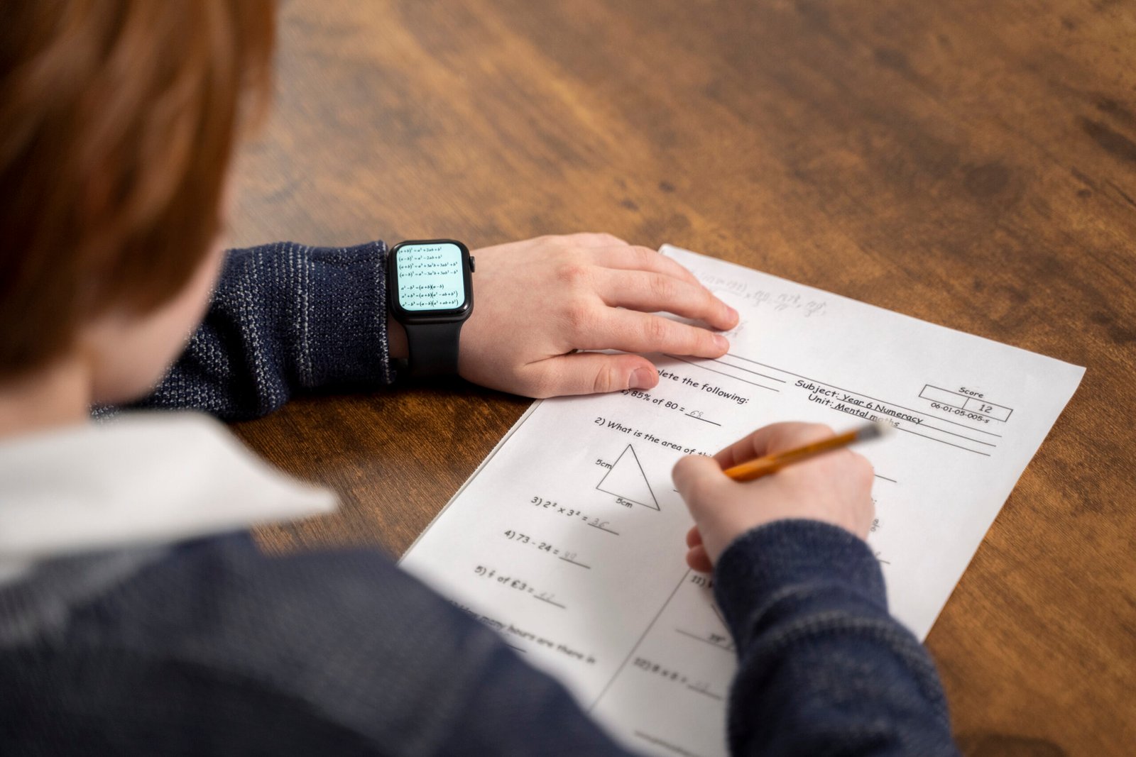 high-angle-kid-cheating-school-test