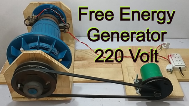 How to Make Free Electricity Generator Working Model Using DC Motor Project