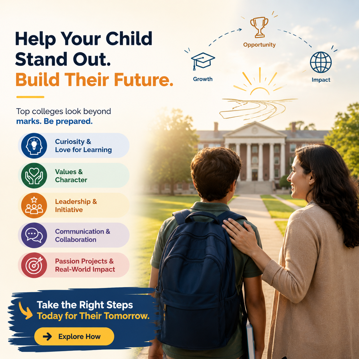 What Top Colleges Actually Look for Beyond Marks and How to Get Your Child There