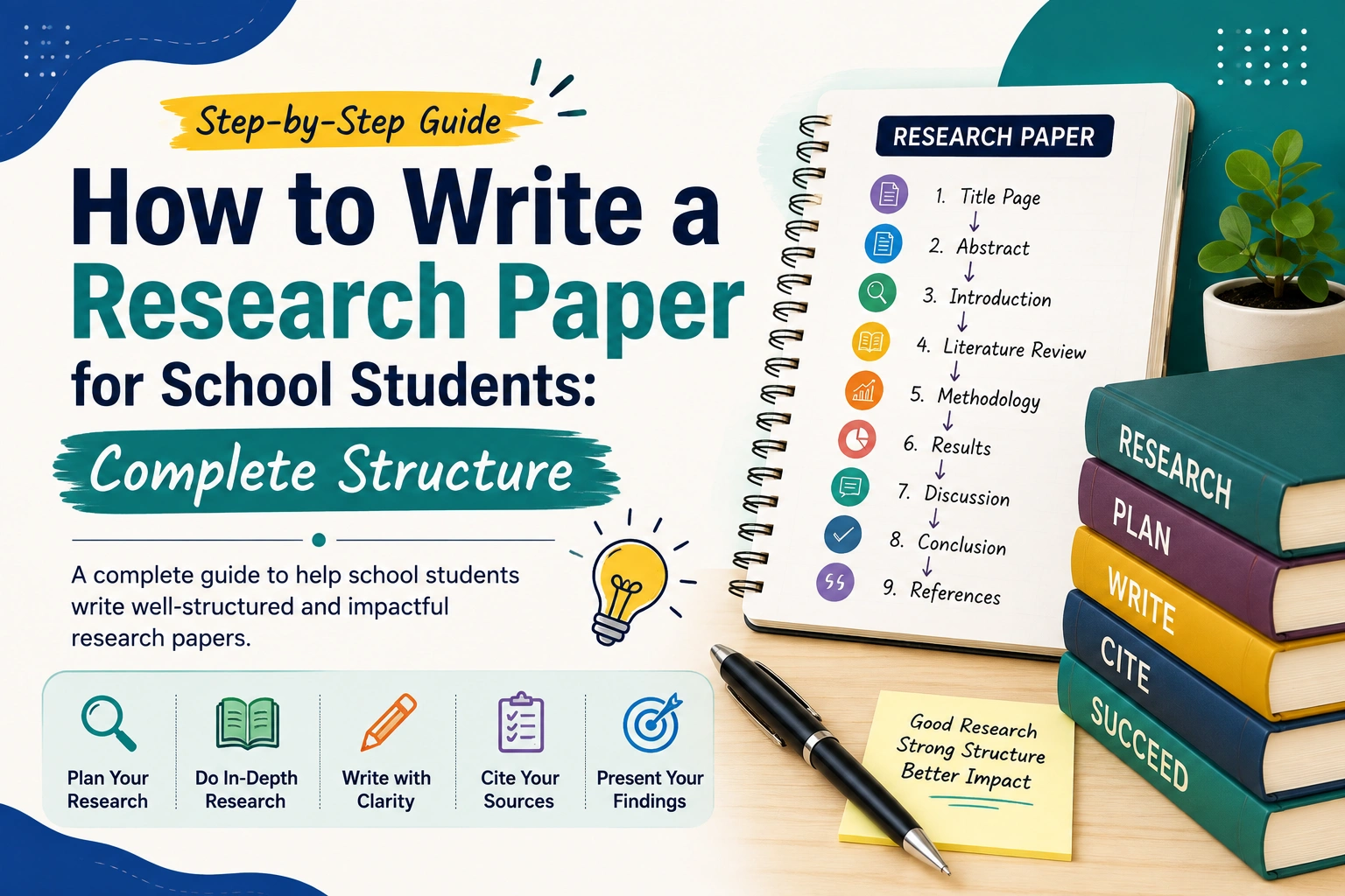 How to write a research paper for school students: complete structure