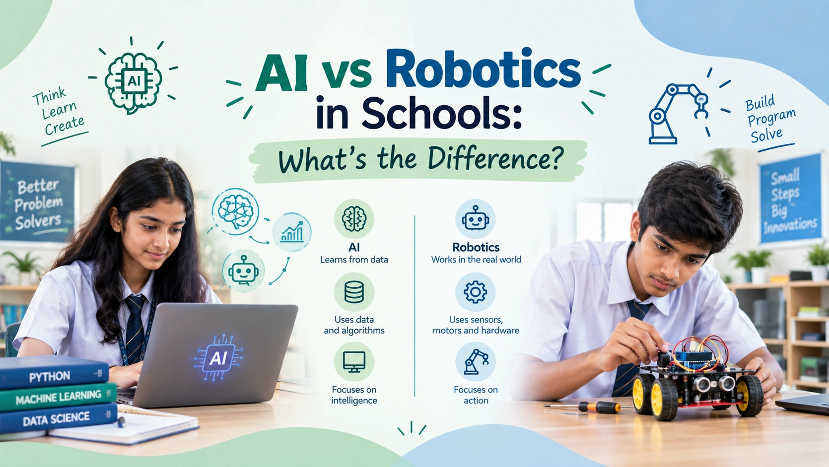 AI vs Robotics in schools which one is better.