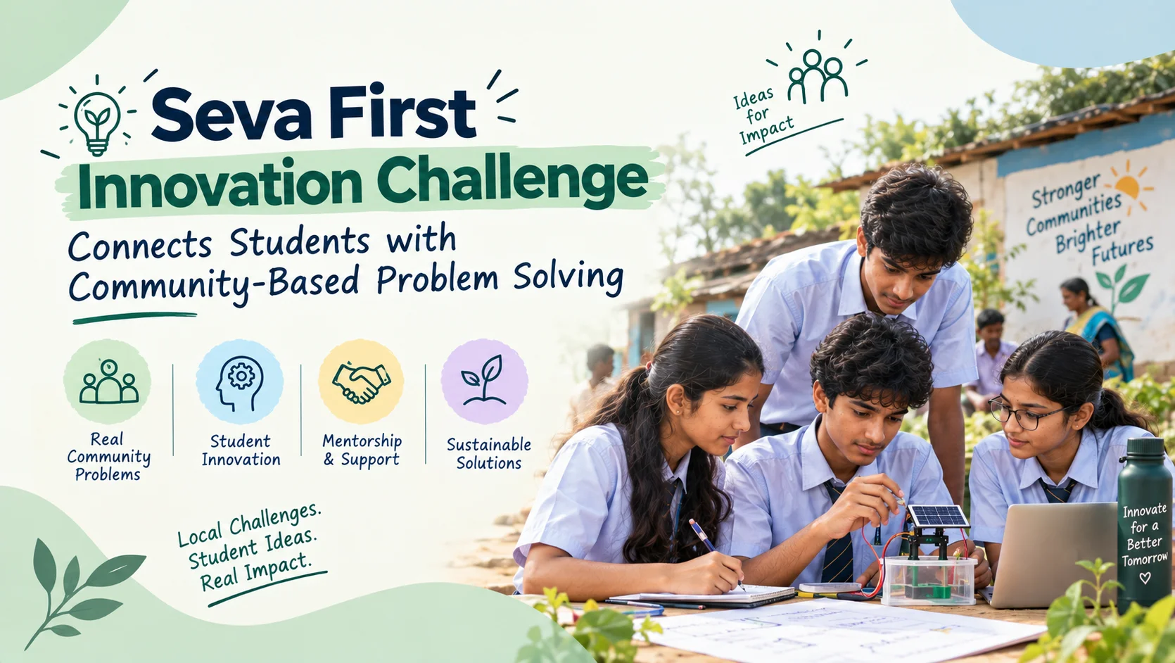 Read more about the article Seva First Innovation Challenge connects students with community-based problem solving