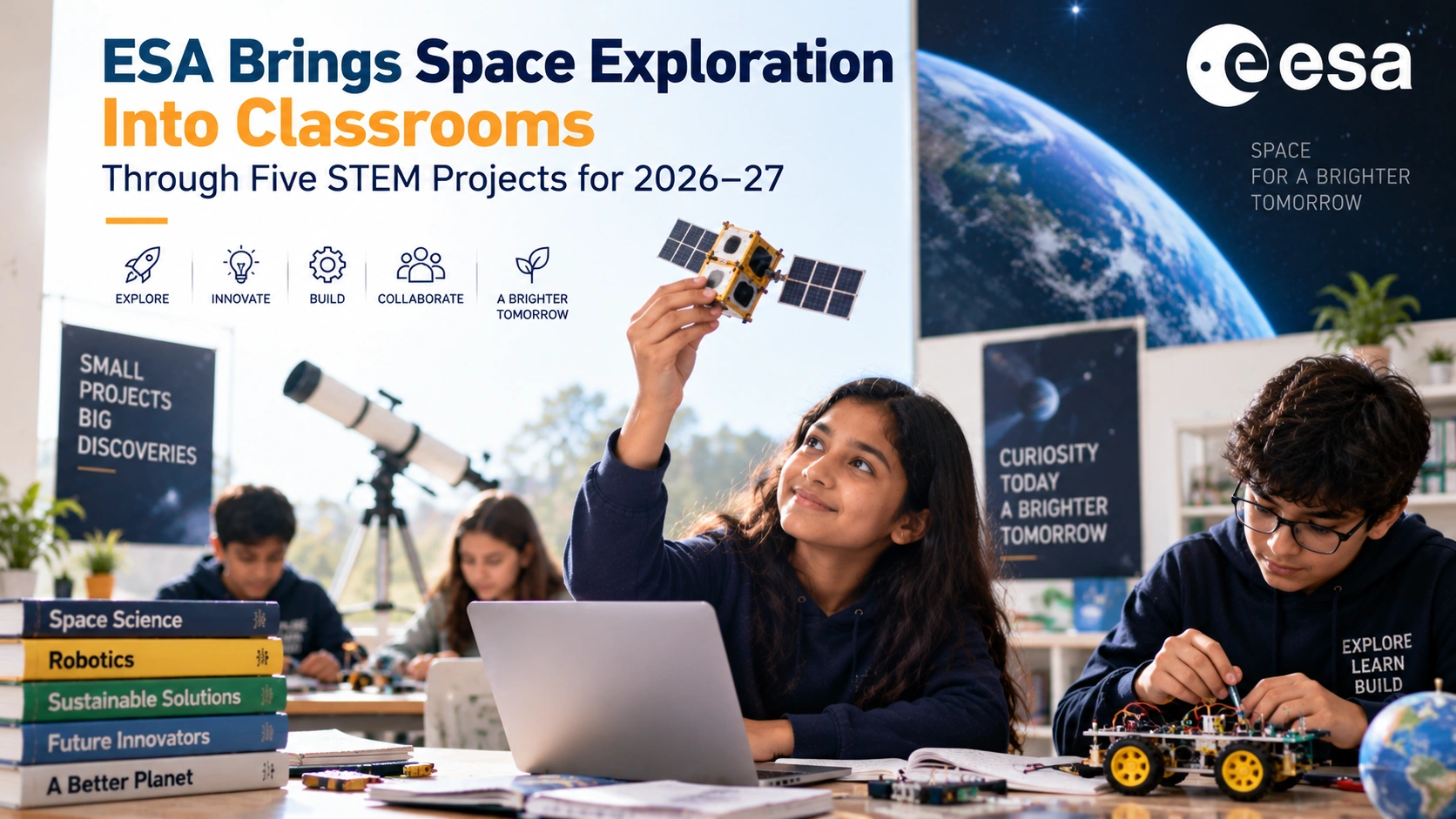 ESA Brings Space Exploration Into Classrooms Through Five STEM Projects for 2026–27