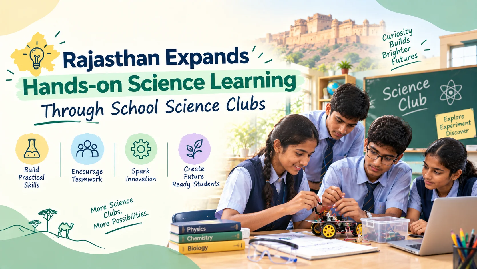 Read more about the article Rajasthan expands hands on science learning through school science clubs