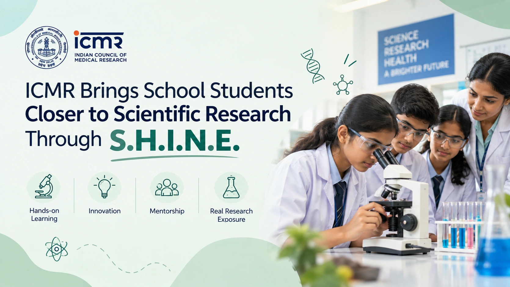 School STEM education in India through hands-on scientific research and innovation
