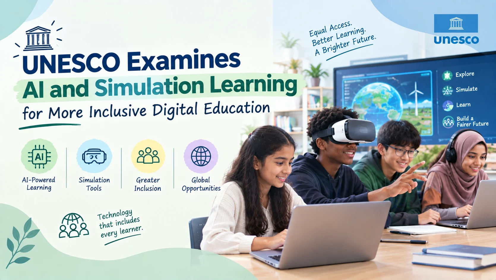 Read more about the article UNESCO examines AI and simulation learning for more inclusive digital education