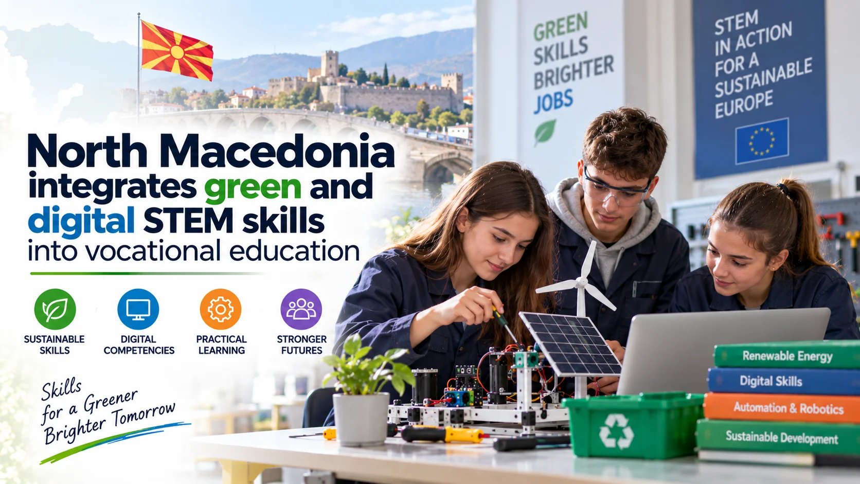 Read more about the article North Macedonia integrates green and digital STEM skills into vocational education