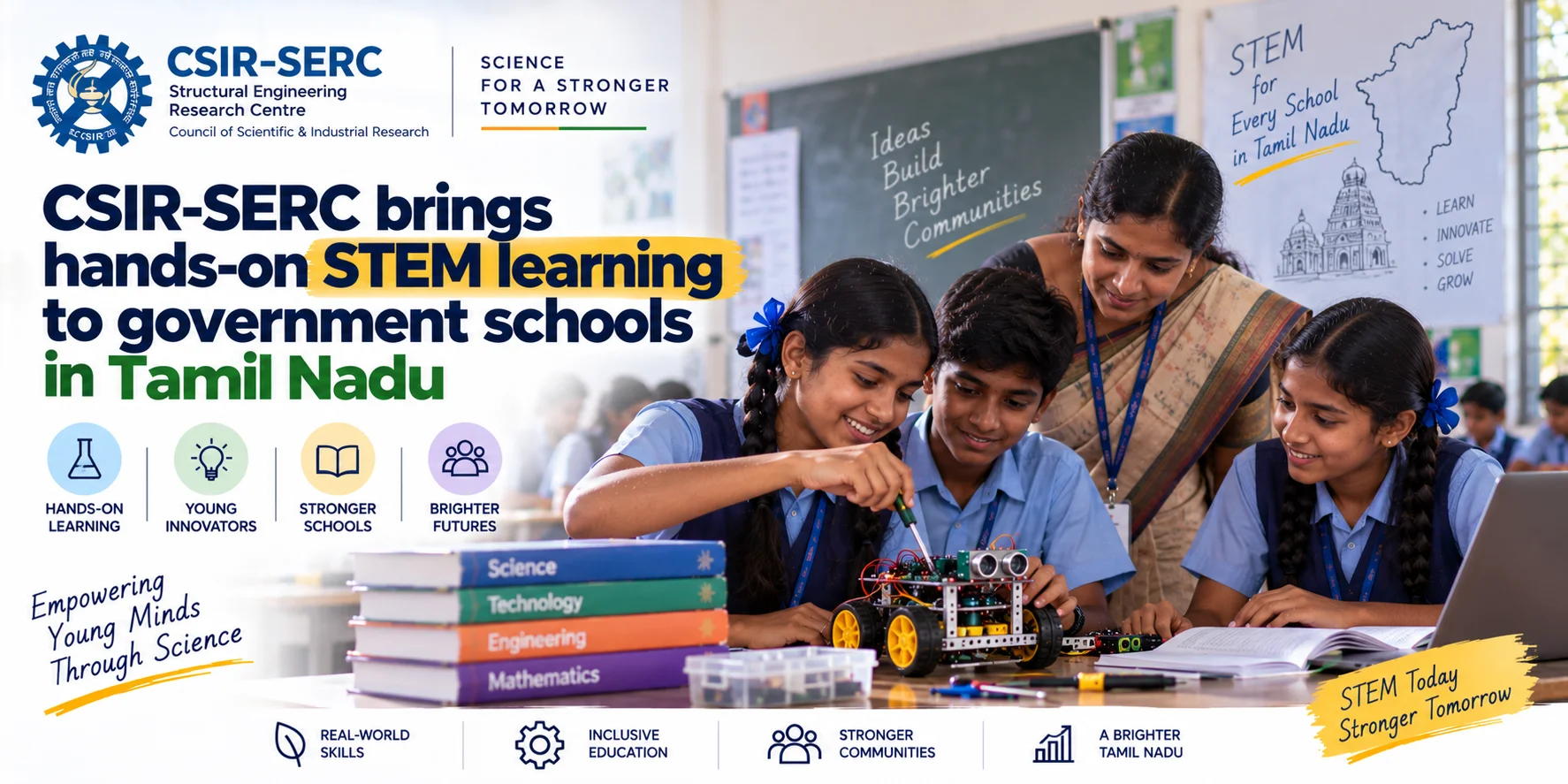 Read more about the article CSIR-SERC brings hands-on STEM learning to government schools in Tamil Nadu