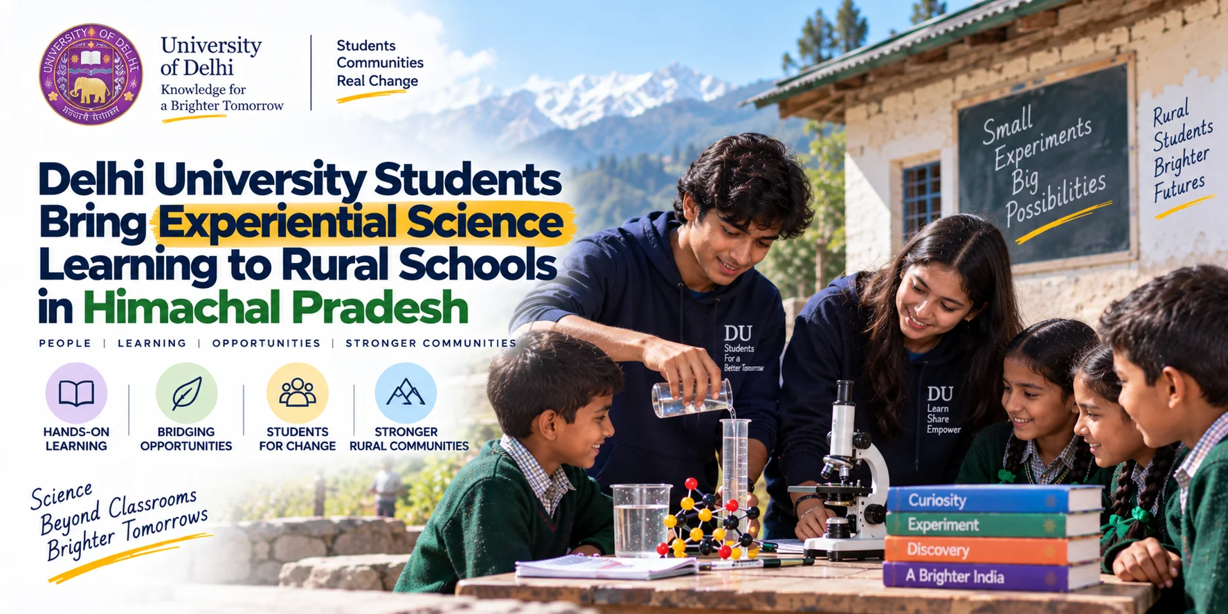 Read more about the article Delhi University Students Bring Experiential Science Learning to Rural Schools in Himachal Pradesh