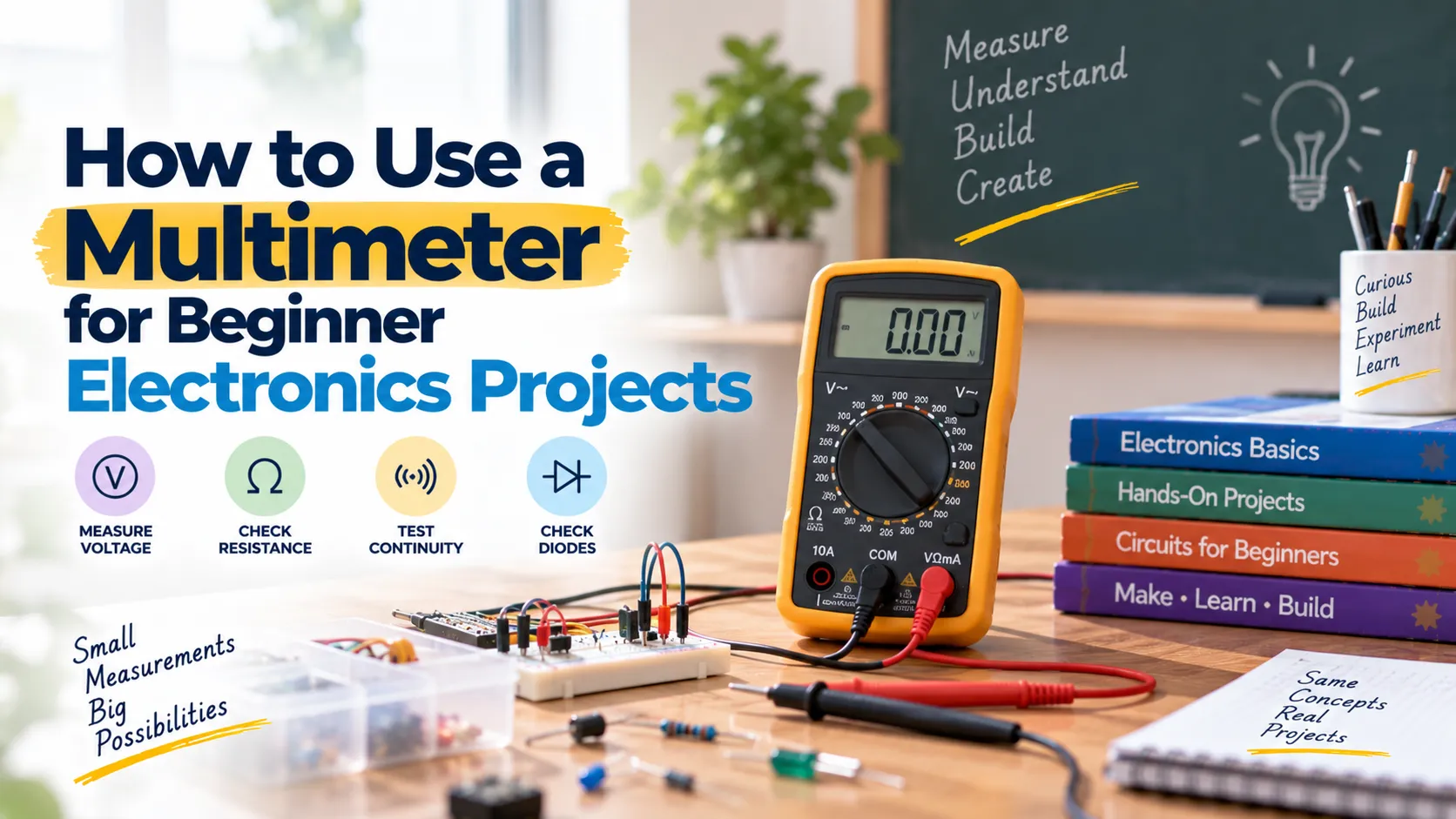 Read more about the article How to Use a Multimeter for Beginner Electronics Projects