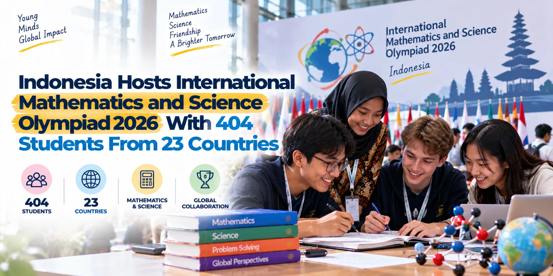 Indonesia Hosts International Mathematics and Science Olympiad 2026 With 404 Students From 23 Countries