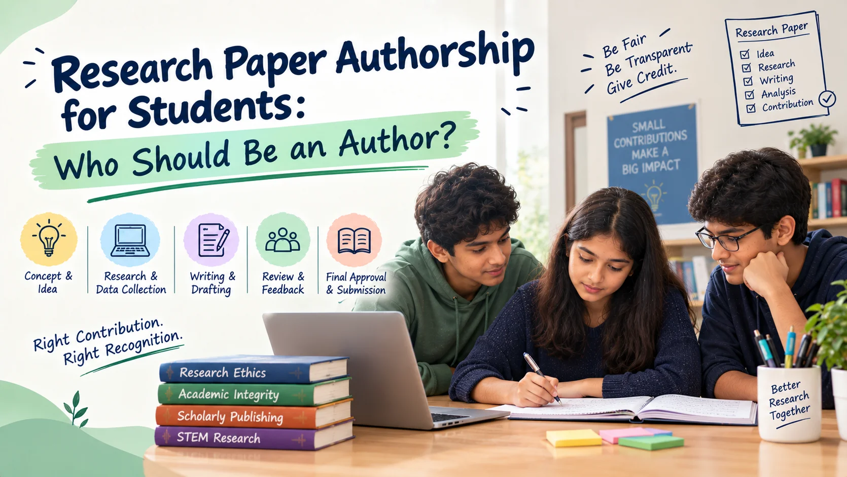 Read more about the article Research Paper Authorship for Students: Who Should Be an Author?