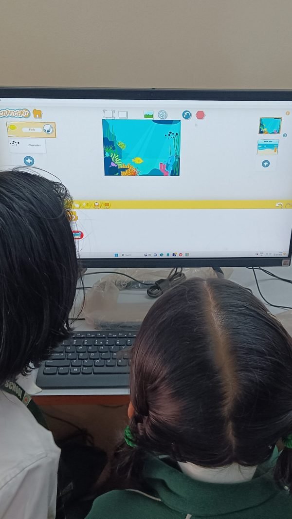 Students making projects